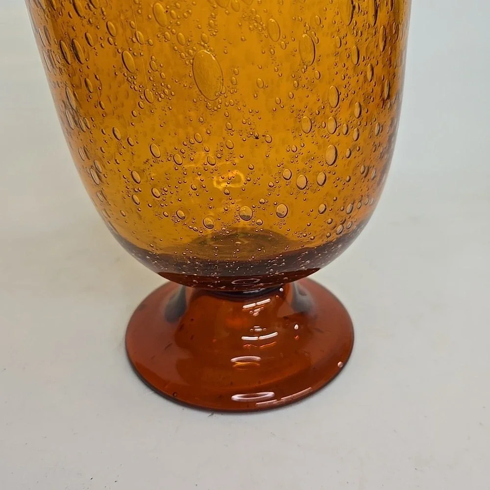 Honey Brown Blown‎ Glass Vase – 9.5